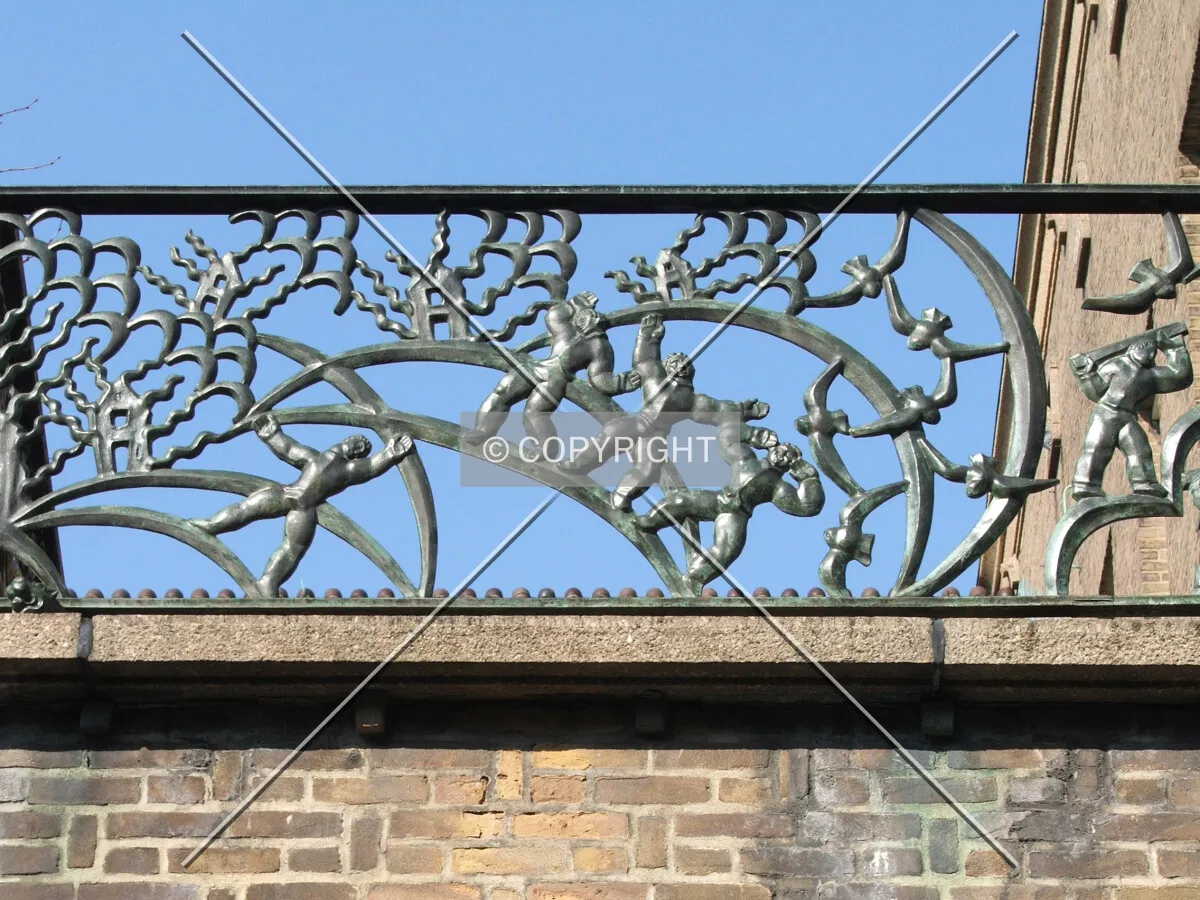 Part of the balustrade