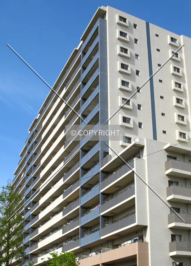 Looking up from the southwest