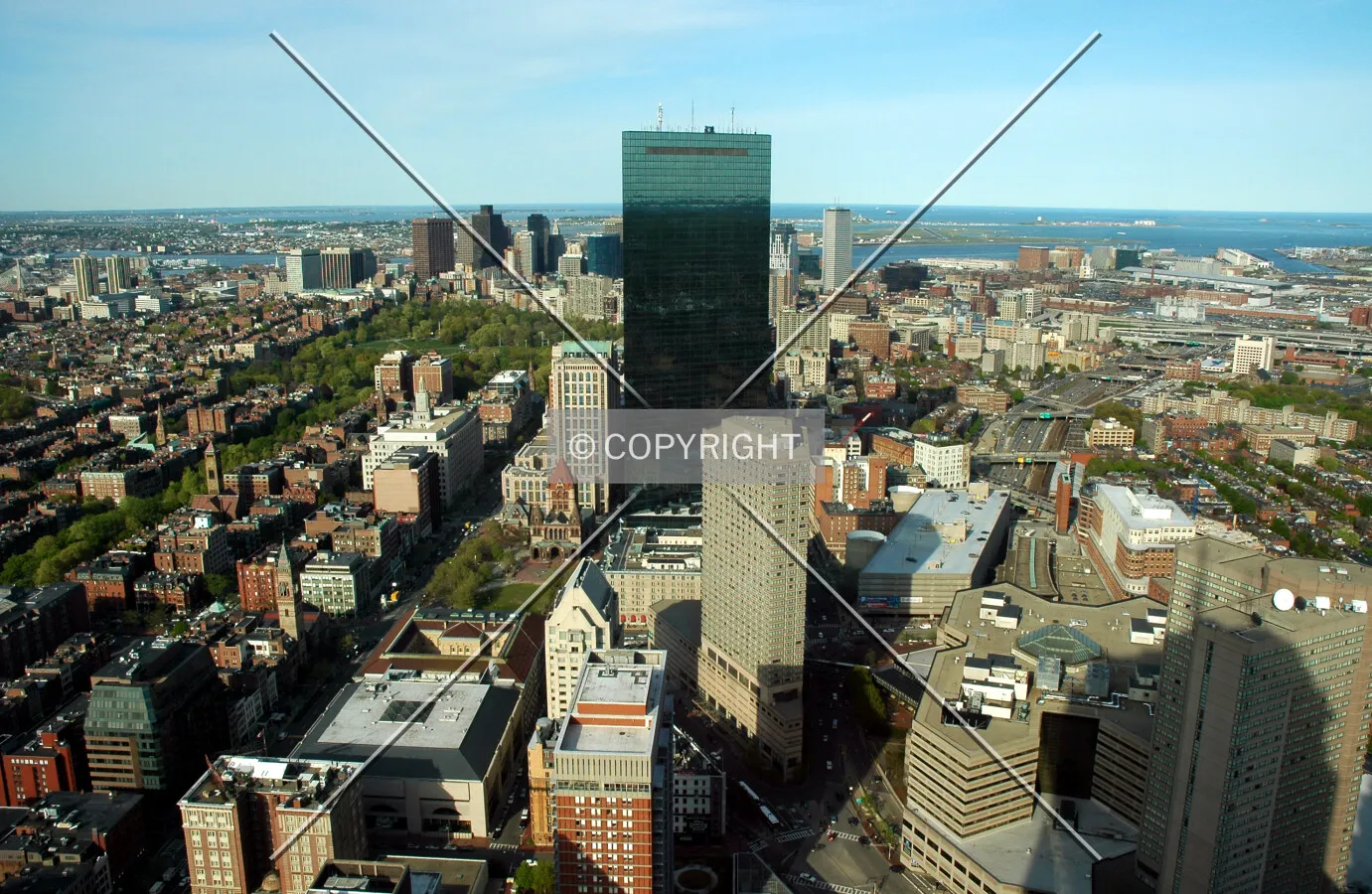 Looking towards Hancock Place from the Prudential Center