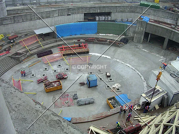 Works in the entrance zone
