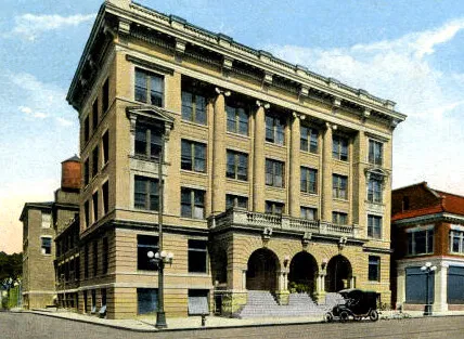 View from the southeast at 2nd and Tryon Streets
