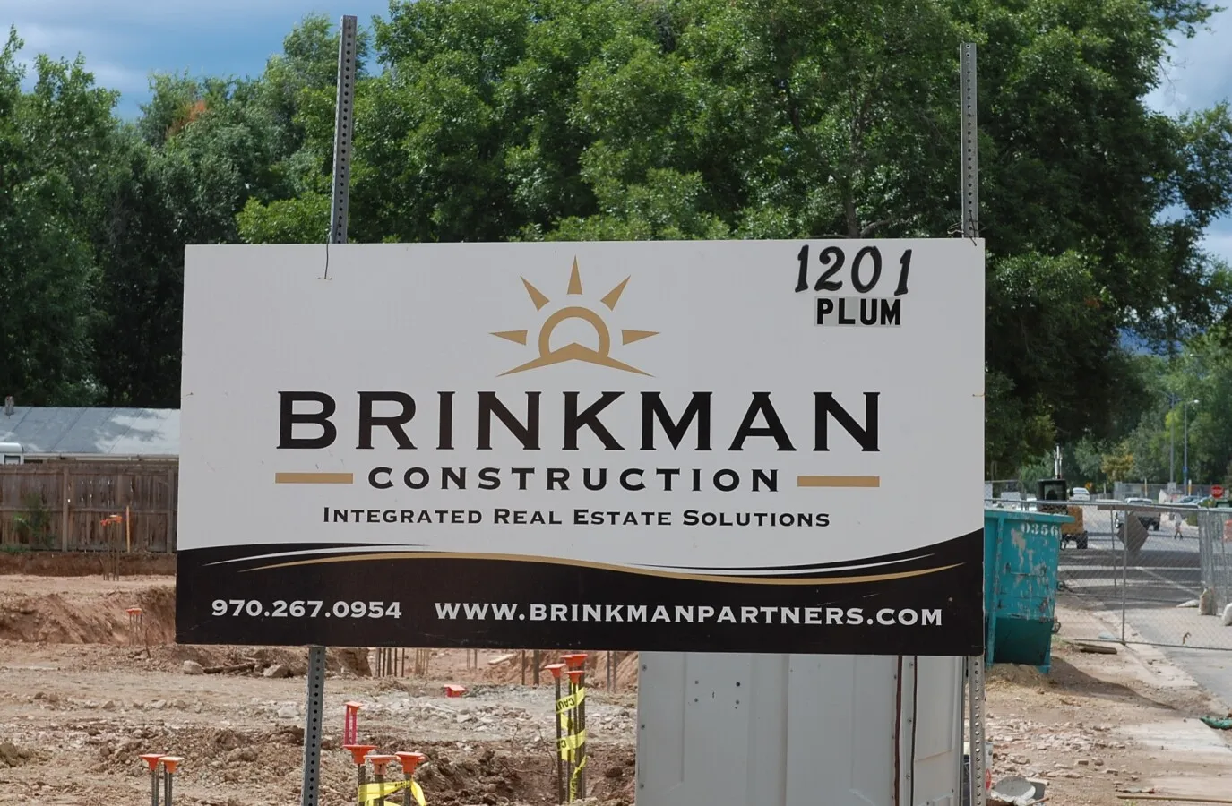 Construction signage