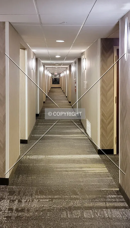 Fourth floor hallway; November 10, 2021
