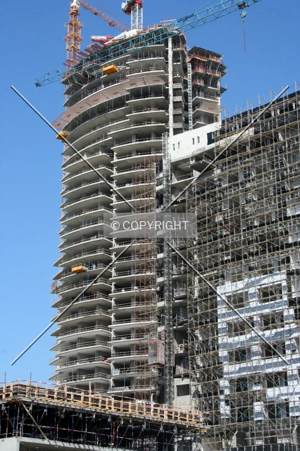 Looking up at the tower