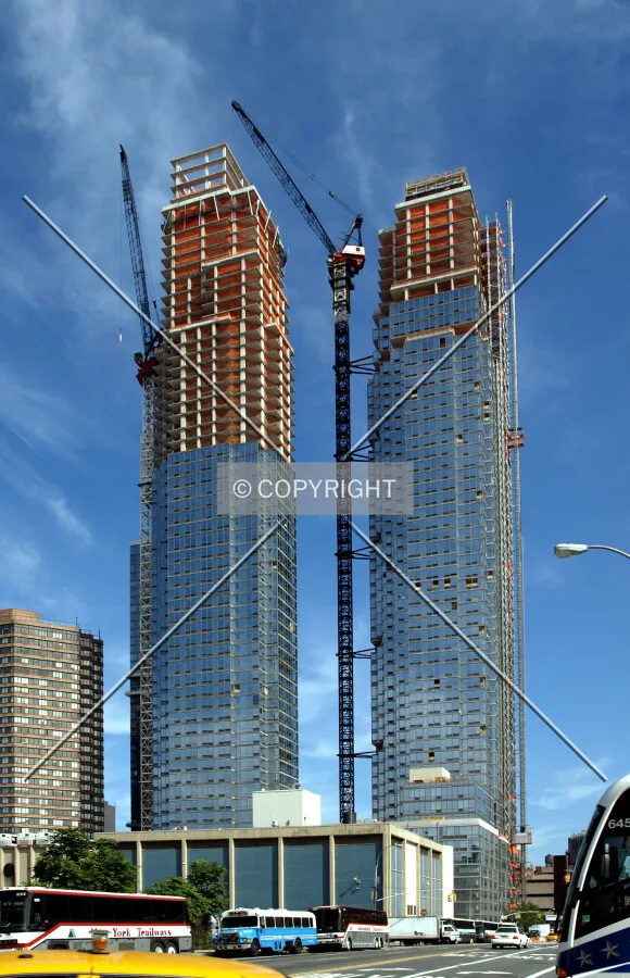 View from the south while under construction