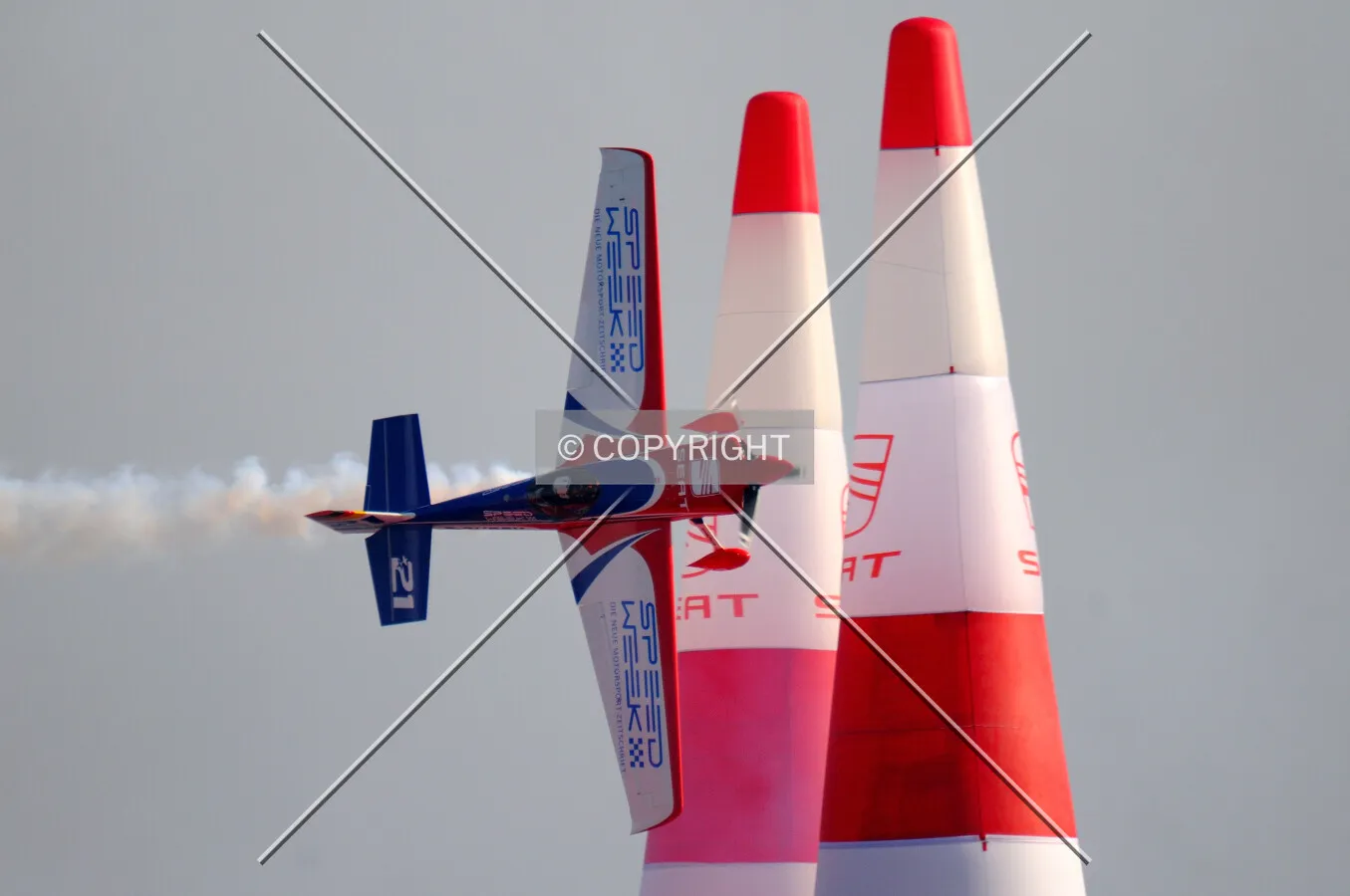 Red Bull Aircraft passing by the doors