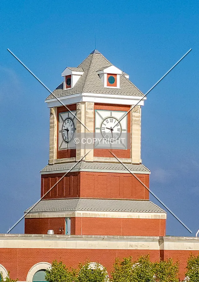 Clock tower from the southeast; April 24, 2021