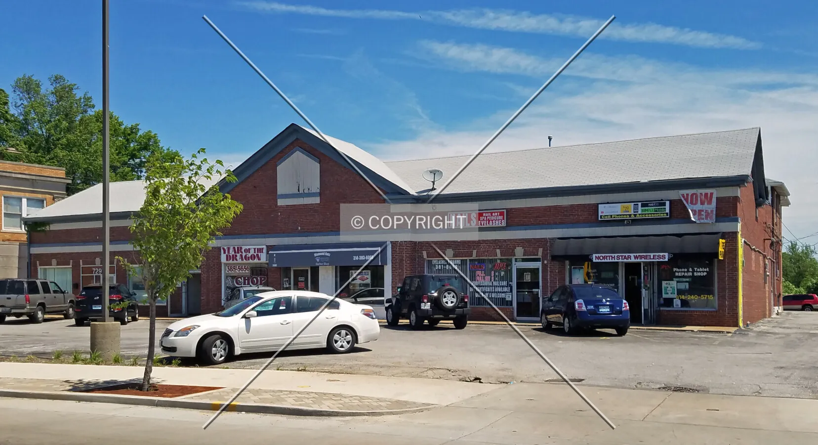 View from the southwest; May 16, 2017