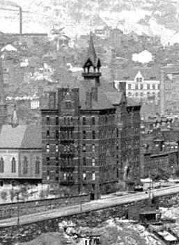 Vintage view from the southwest