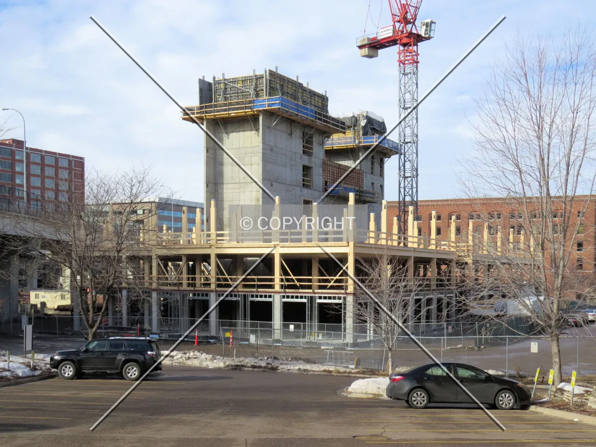 View to the west from 3rd Avenue North