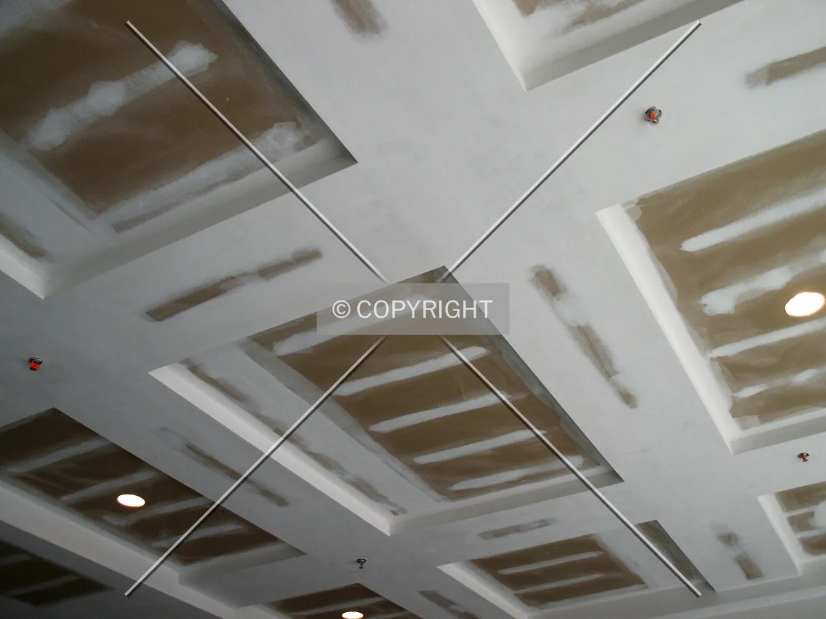 Detail of the carport ceiling