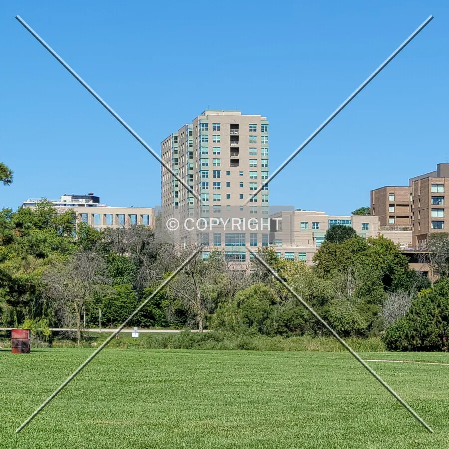 Distant view from the southeast; September 6, 2021