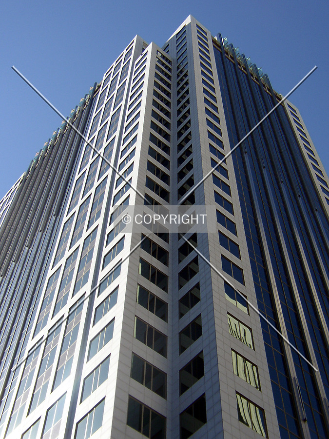 Looking up the northwest corner from South Tryon Street below