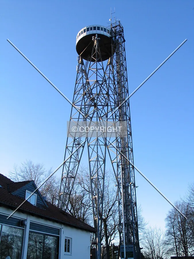 View from the northwest next to the restaurent of the tower