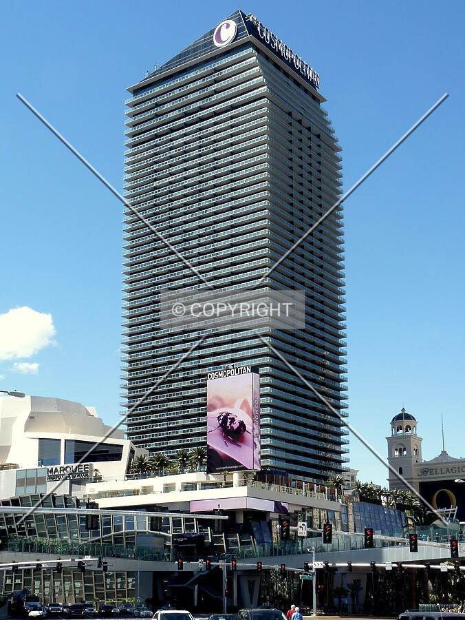 View from across The Strip