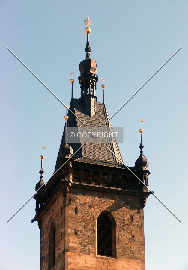 Looking up at the top