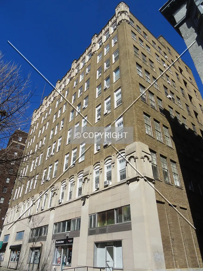 From across South 13th Street to the southwest