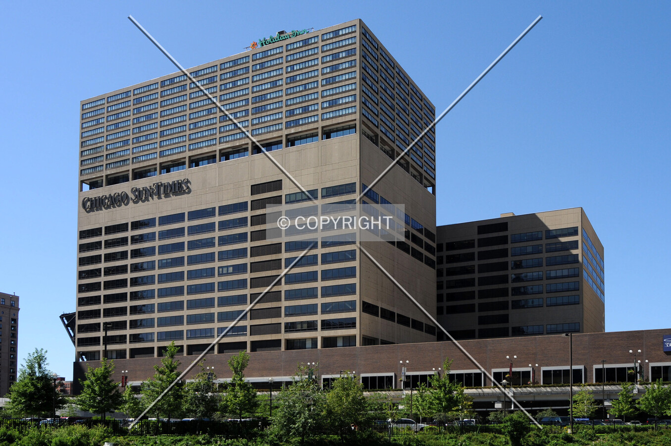 View from the south along the Chicago River