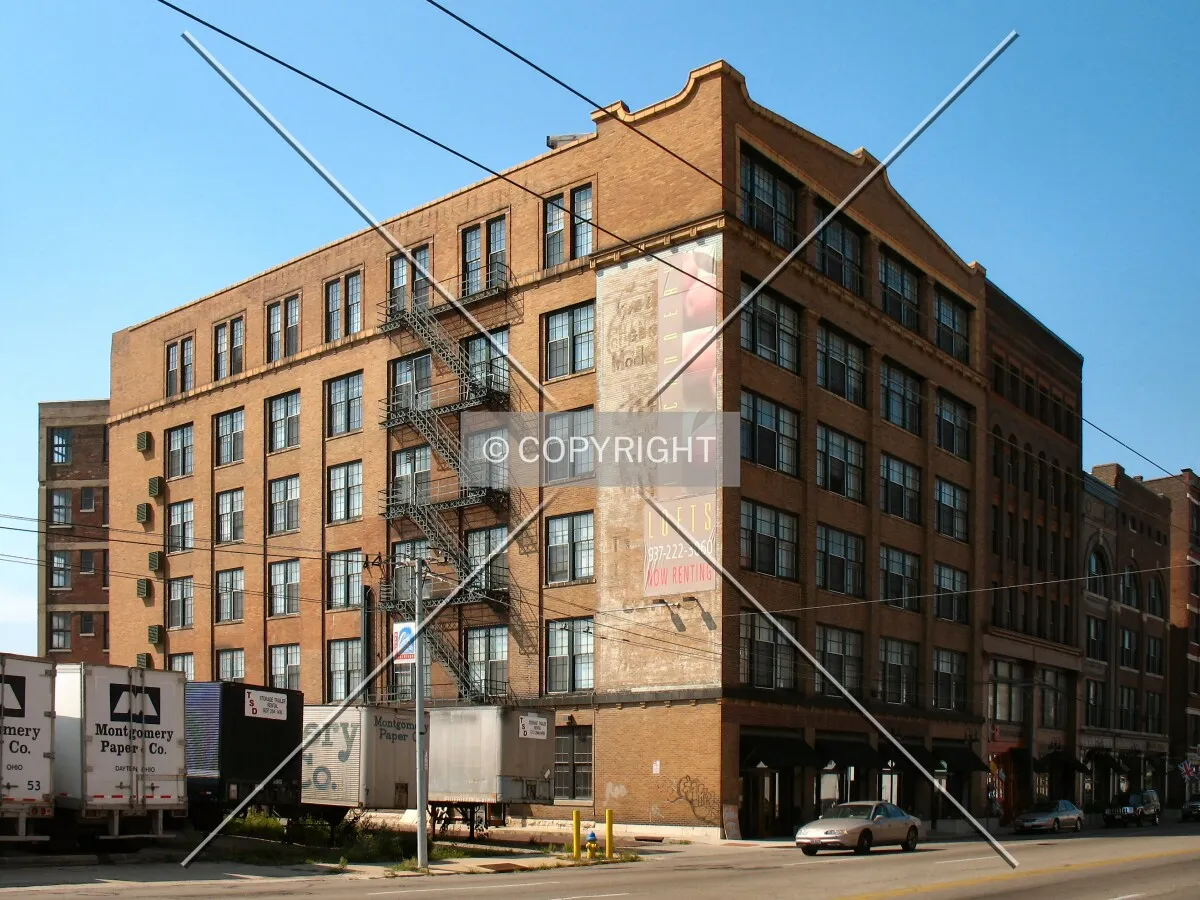View to the southwest across East 3rd Street