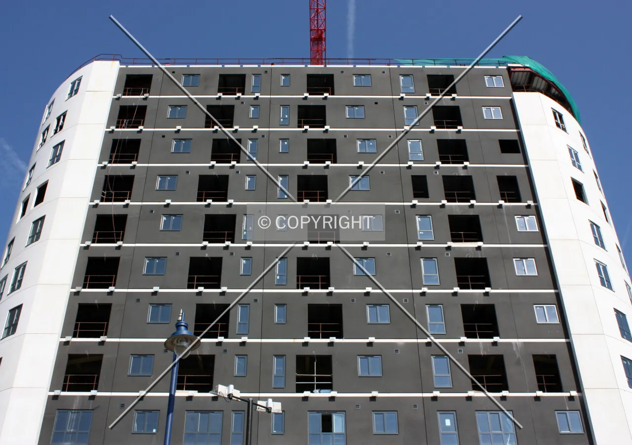 Looking up from the street