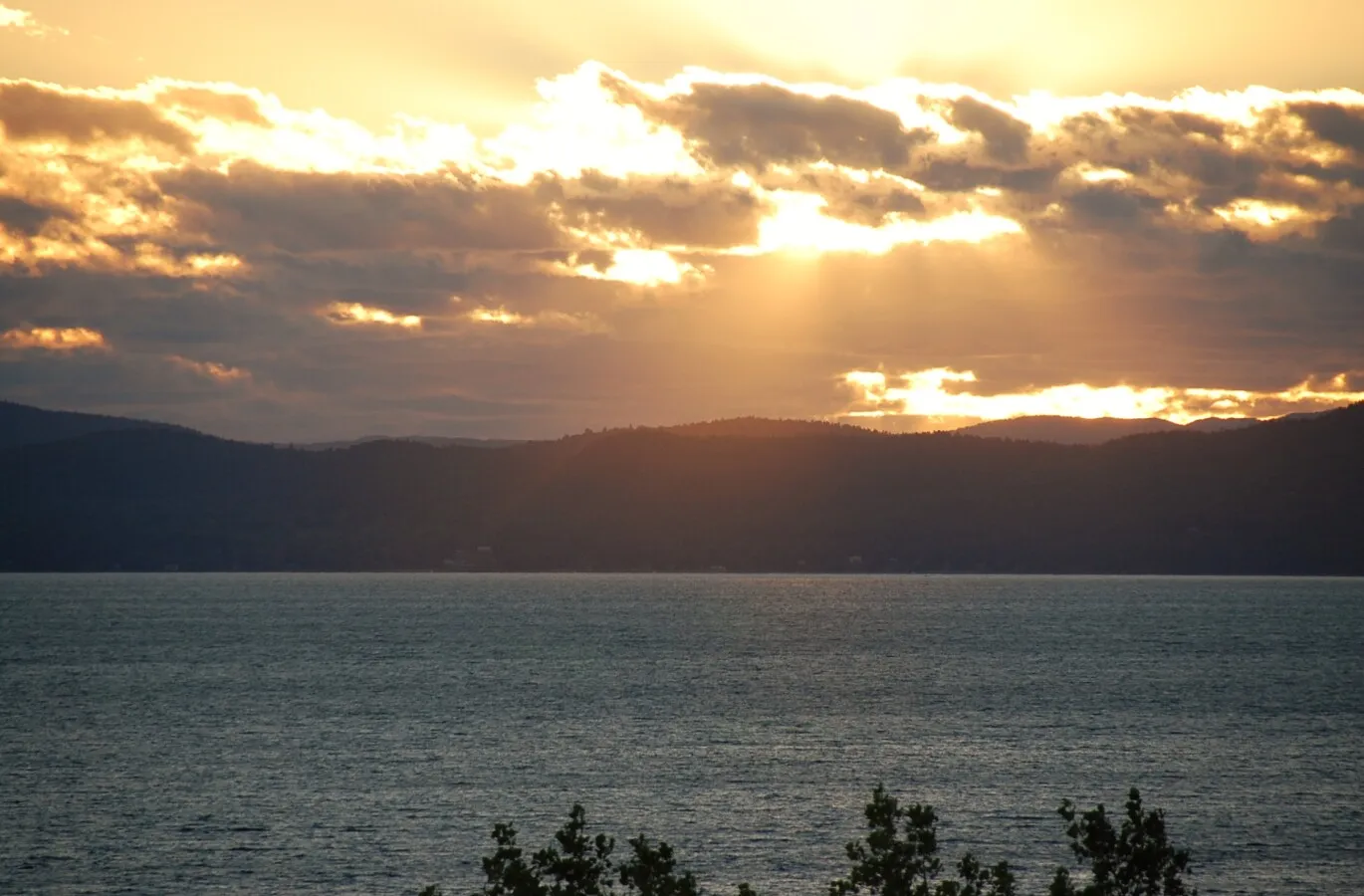 Lake Champlain at sunset