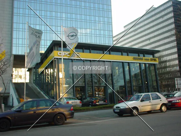 The Opel showroom