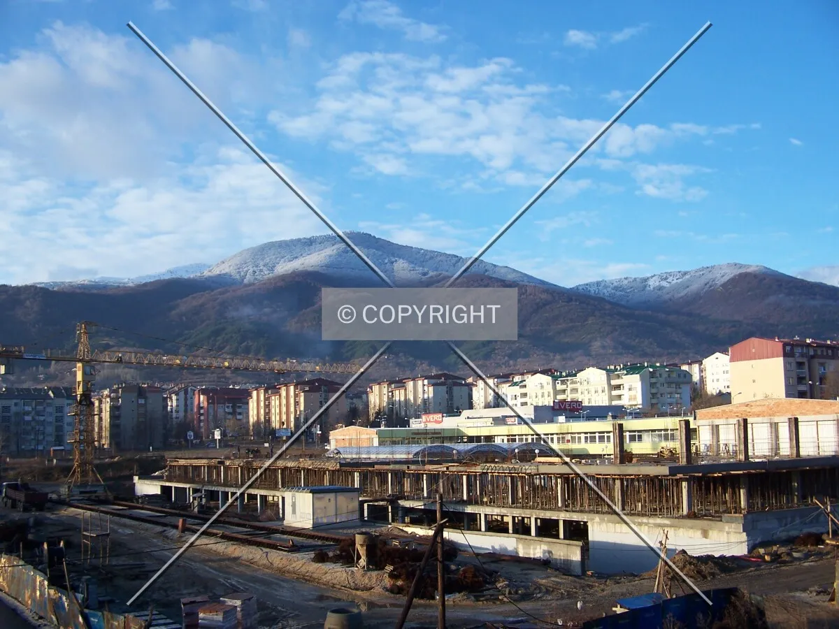 View towards the mountains