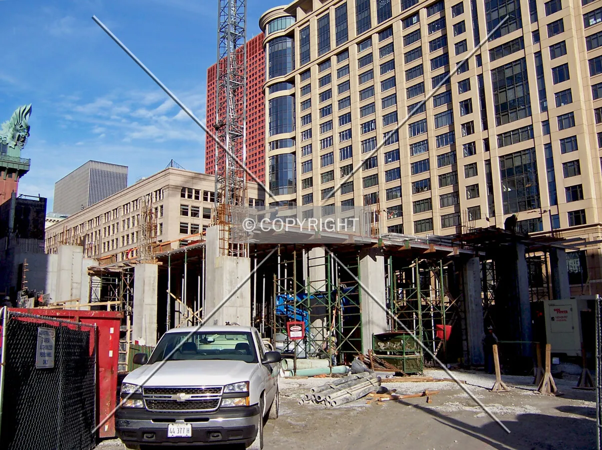 Looking into the southwest corner of the site