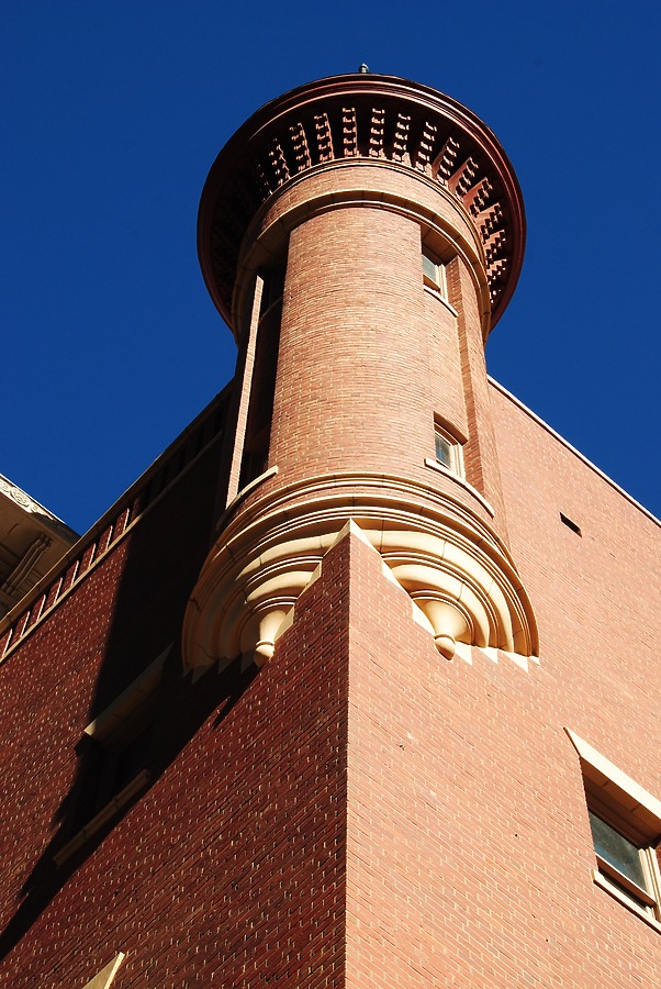 Southwest corner looking up