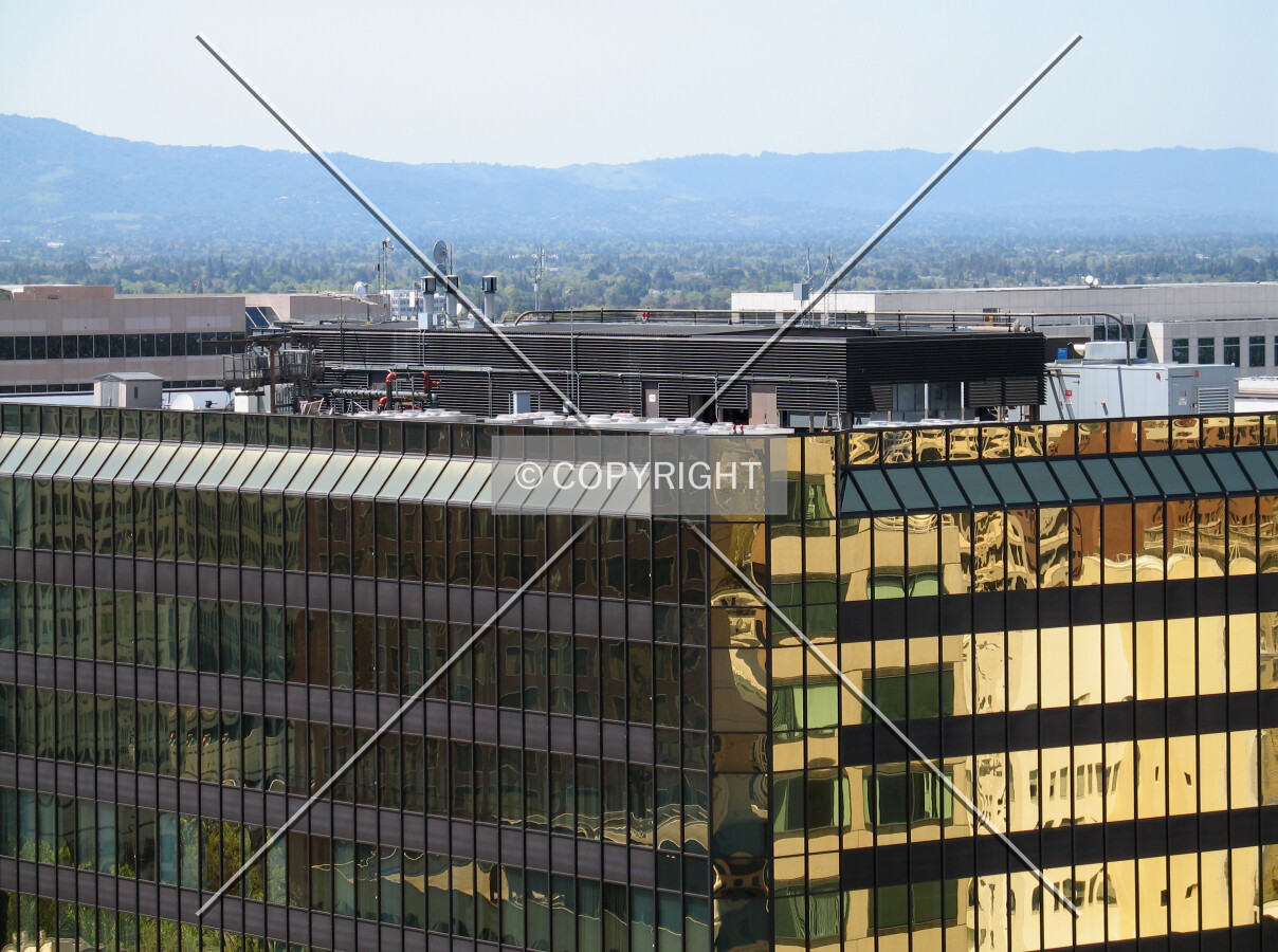 Upper floors and roof seen from the southeast