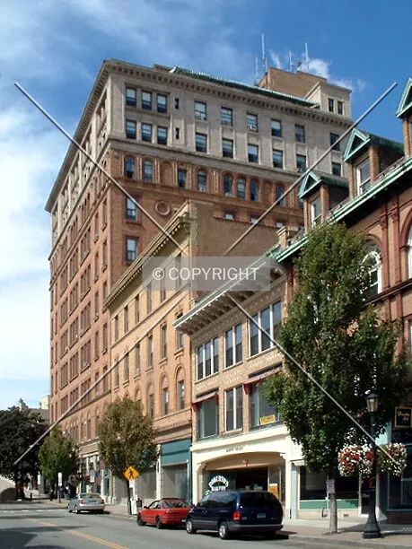 View from the southeast along State Street