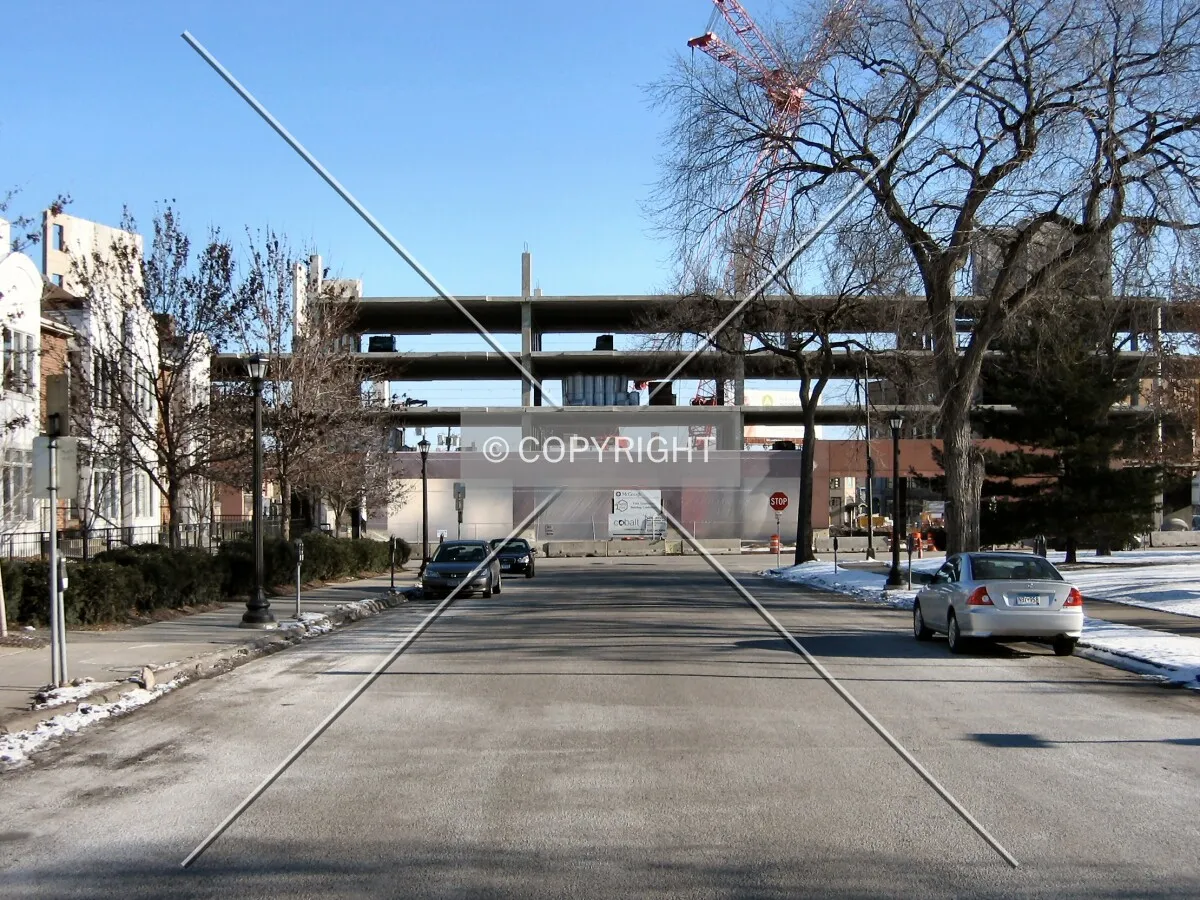 View to the northeast along Bank Street SE