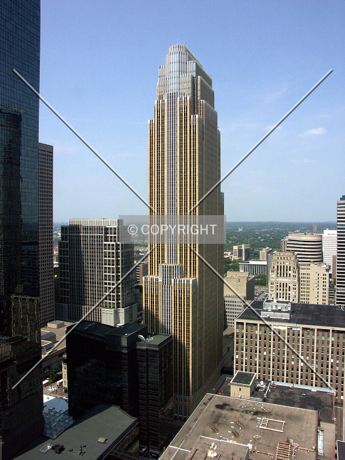 Looking north from Foshay Tower Observation Deck