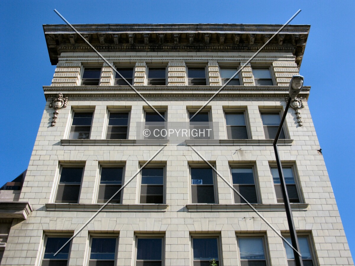 Looking up from East Exchange Street