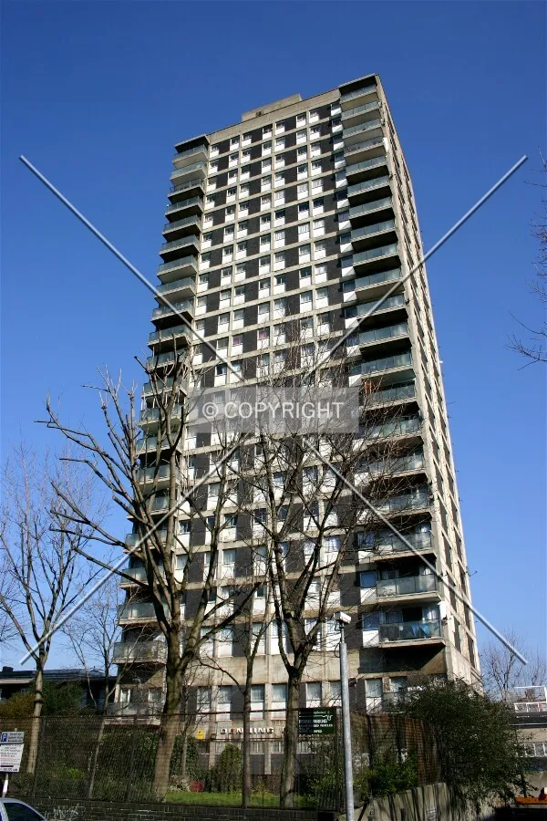 Looking up from Old Castle Street