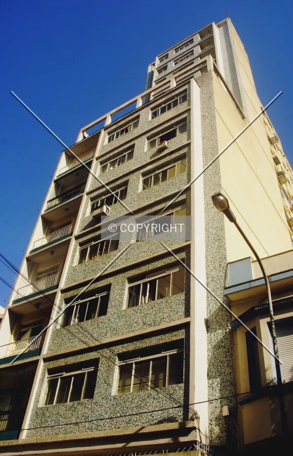 Looking up from across Marechal Floriano Peixoto Street