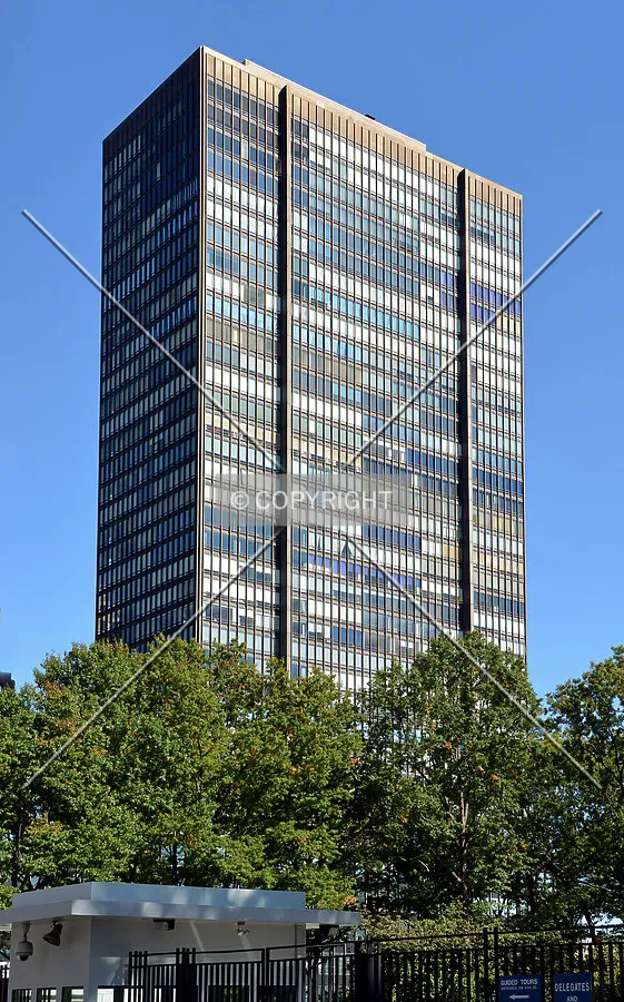 View from the southwest on 1st Avenue
