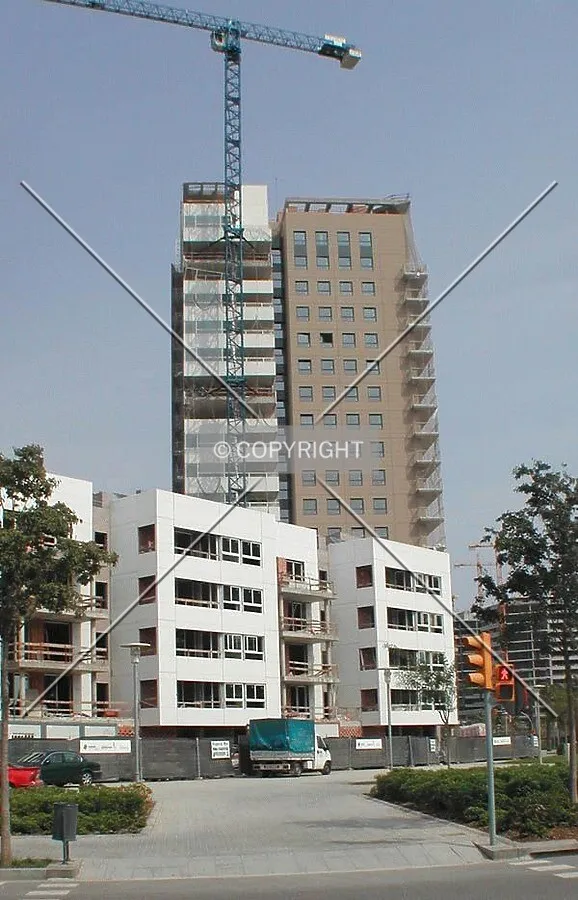 View of the side facade