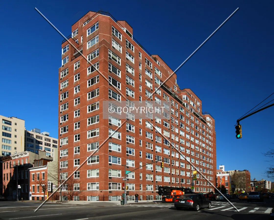 Viewed from the south along 6th Avenue