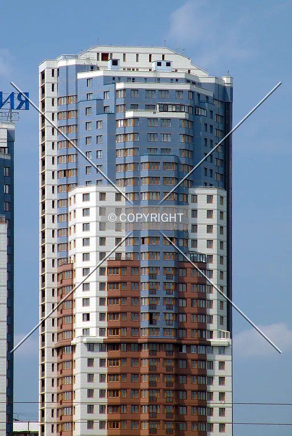 The upper floors as seen from the east
