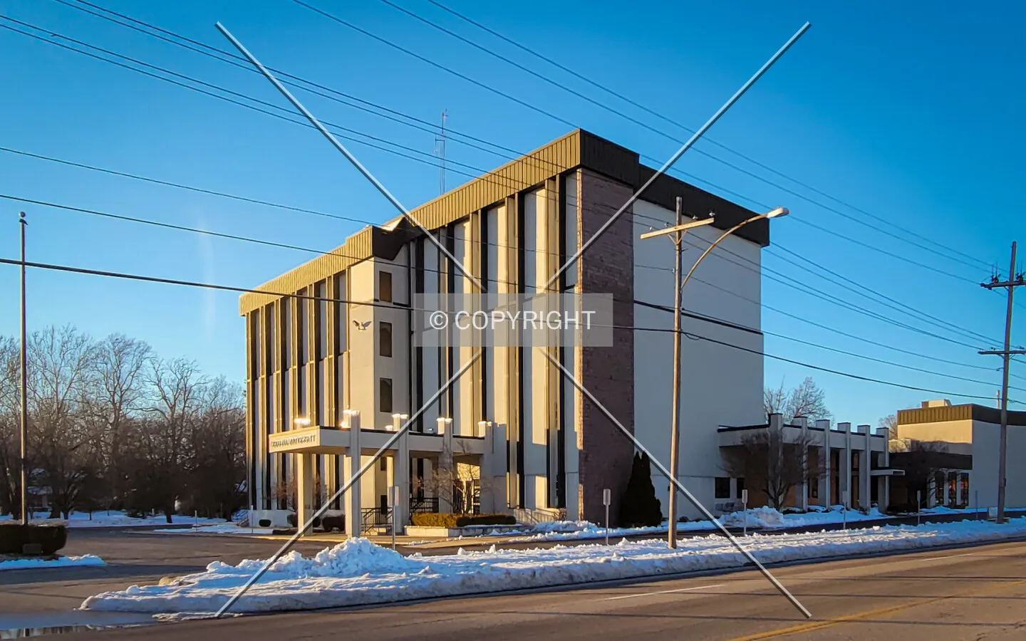 From the southeast; February 5, 2022