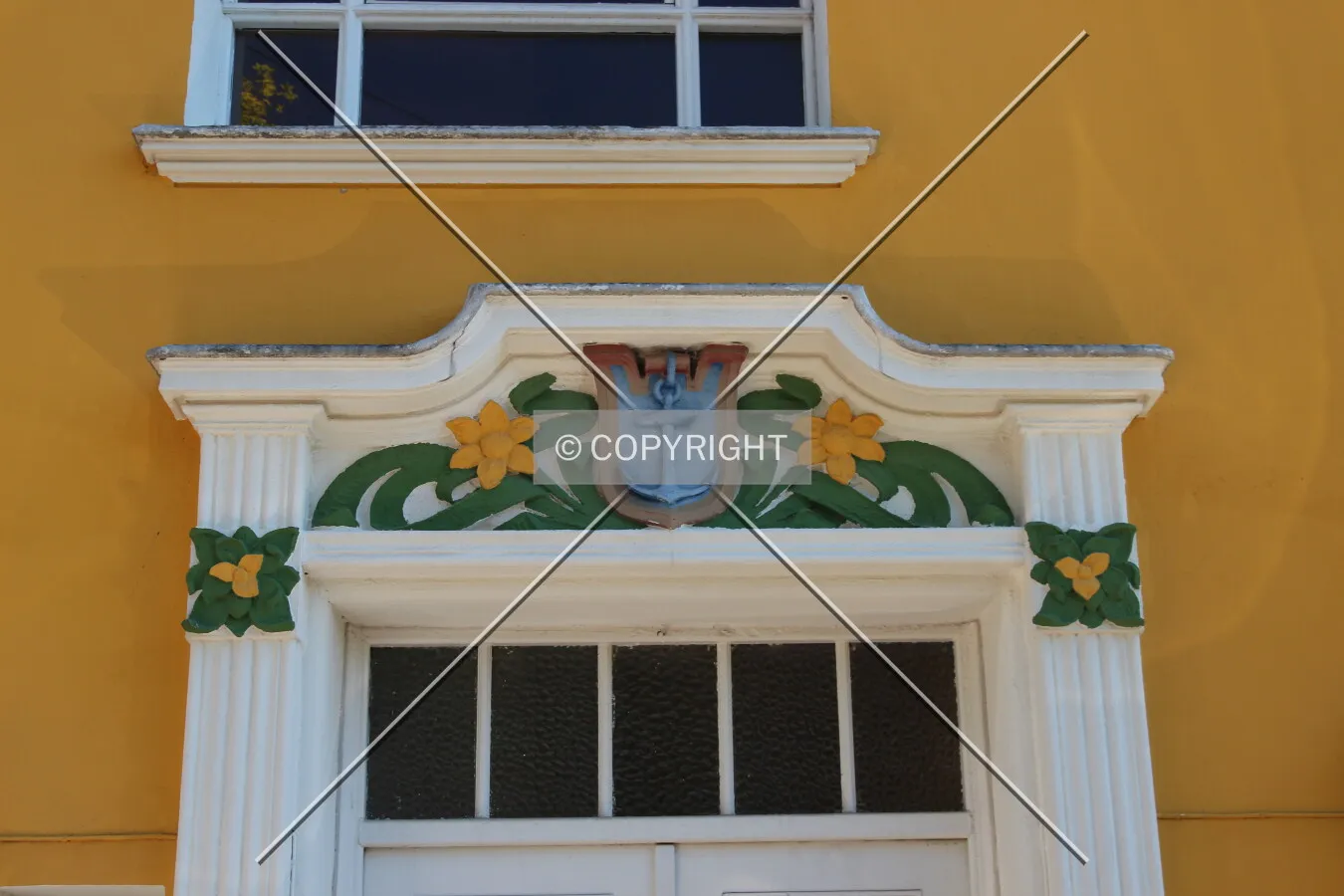 Facade detail over main door
