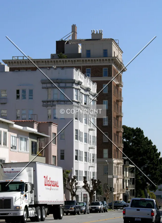 From California Street to the southwest