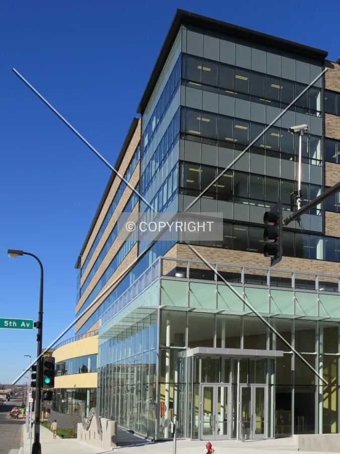 View to the northwest along 5th Street North