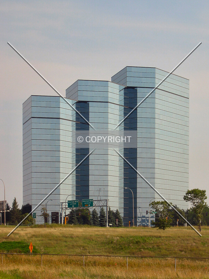 View to the southeast across Interstate 494
