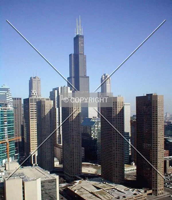 View of West Loop as seen from Skybridge