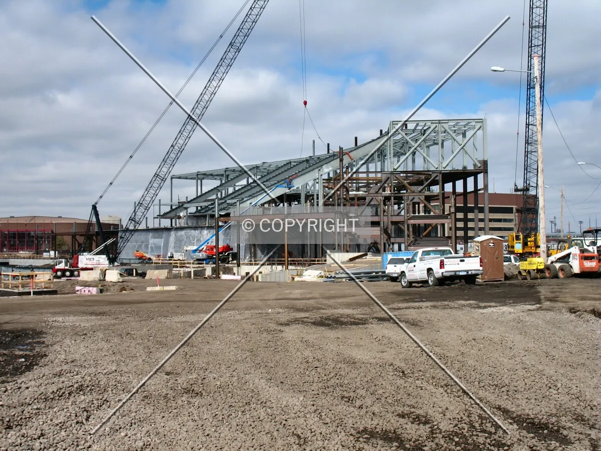 Northwest bowl from the construction entrance on 23rd Avenue SE