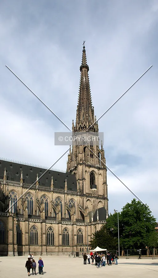 View of spire from the east