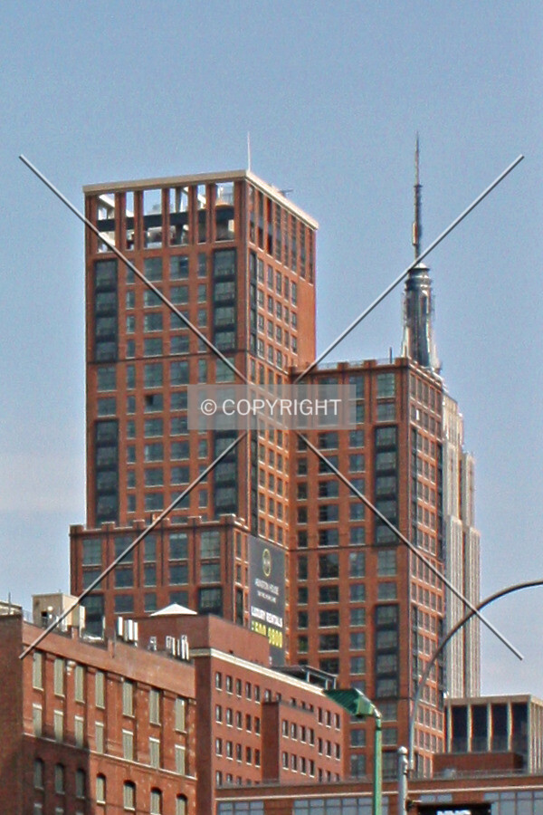 Distant view from the southwest; April 25, 2014
