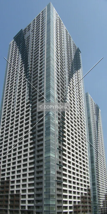 Looking up from the east